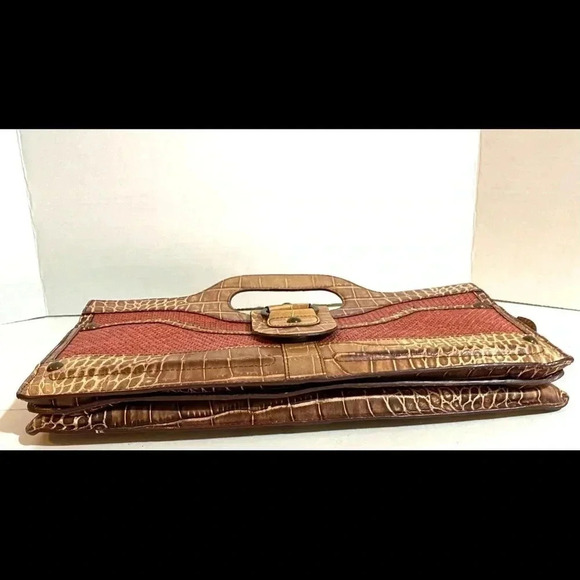 Tre vero print straw croc cellulose bag - Picture 3 of 14